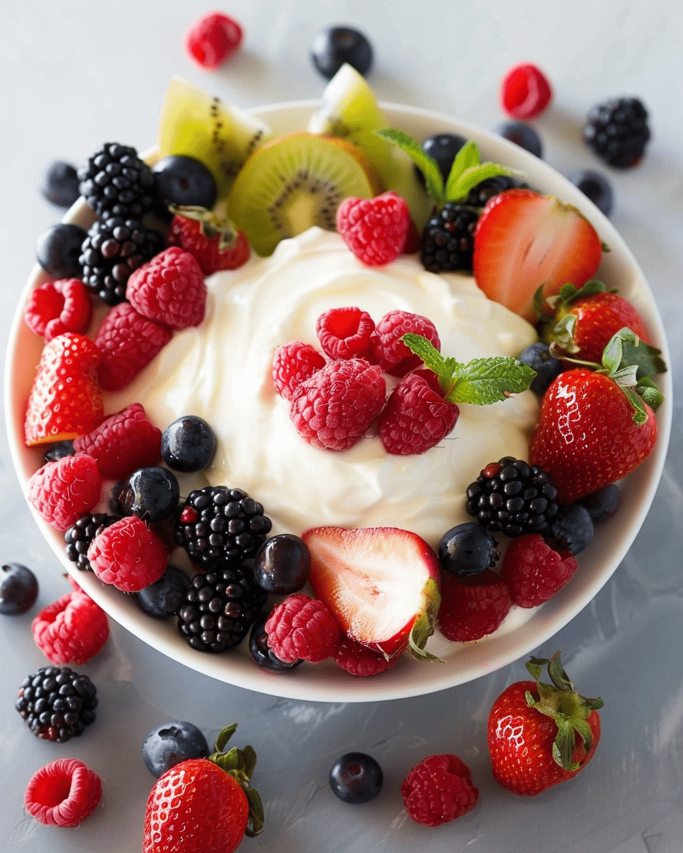 Healthy Greek Yogurt Fruit Dip