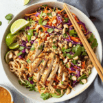 Thai Peanut Noodle Salad with Chicken