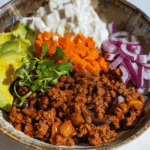 Viral Hot Honey Ground Beef Bowls