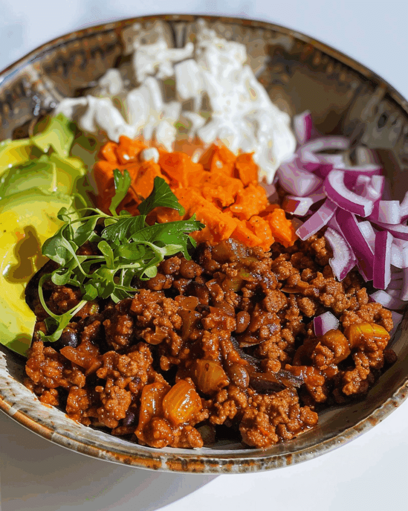 Viral Hot Honey Ground Beef Bowls