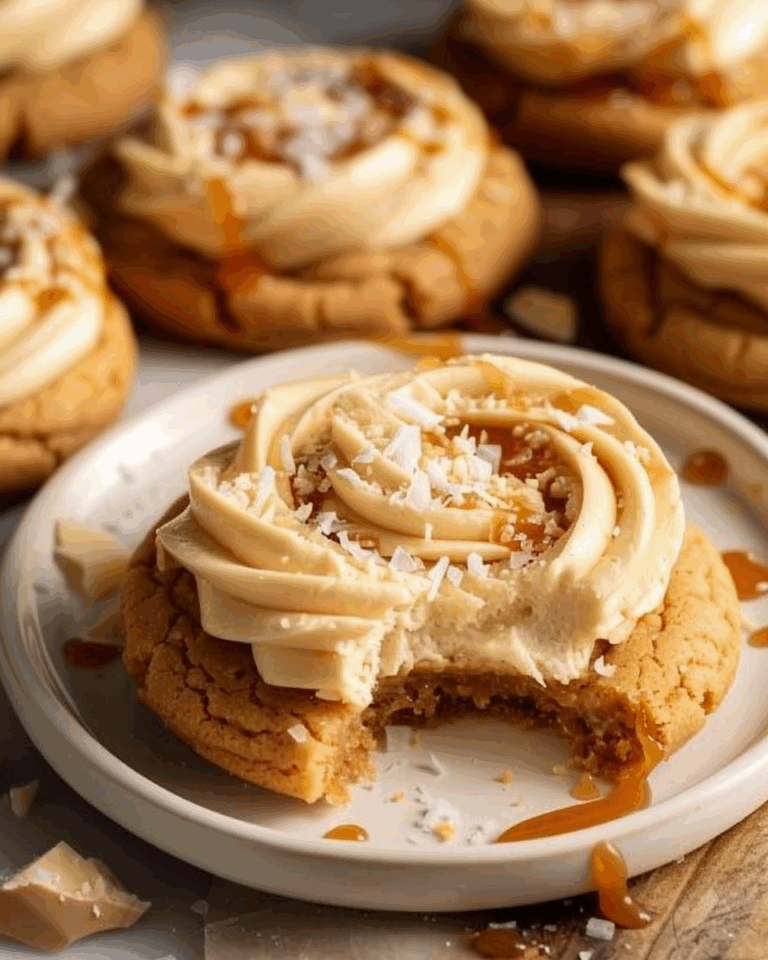 Salted Caramel Cheesecake Cookies