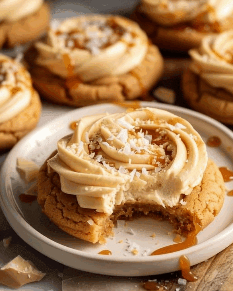 Salted Caramel Cheesecake Cookies