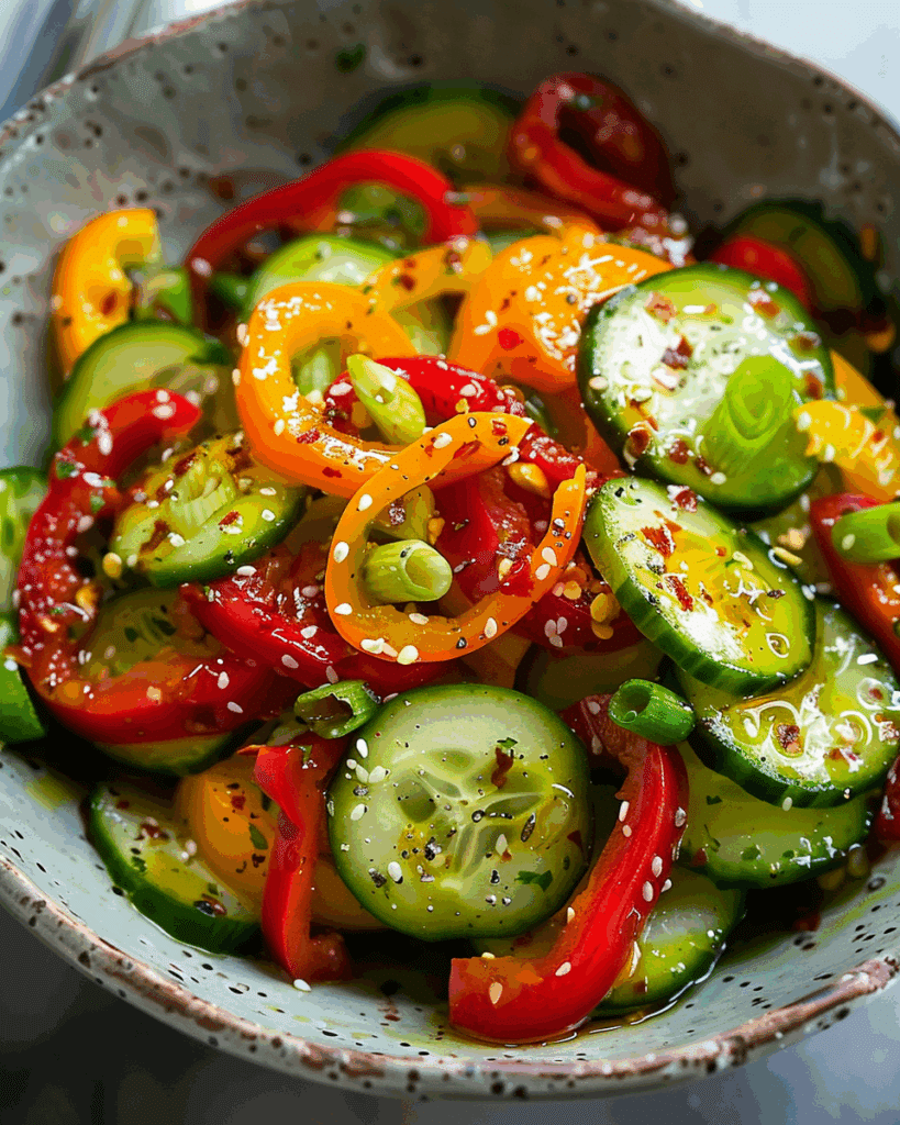 Cucumber and Sweet Pepper Salad