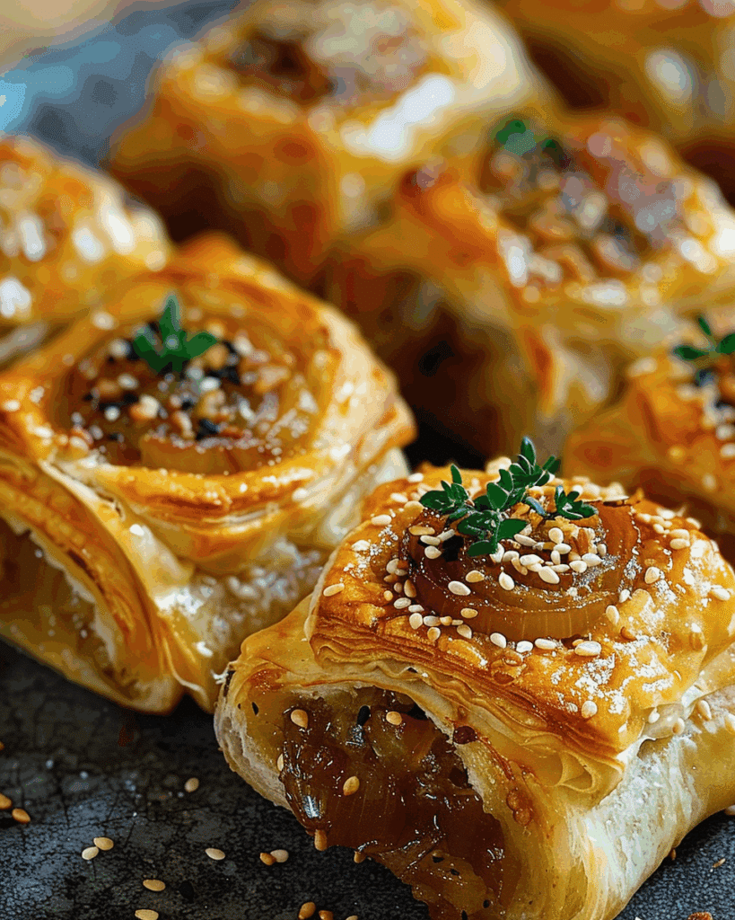 French Onion Sausage Rolls