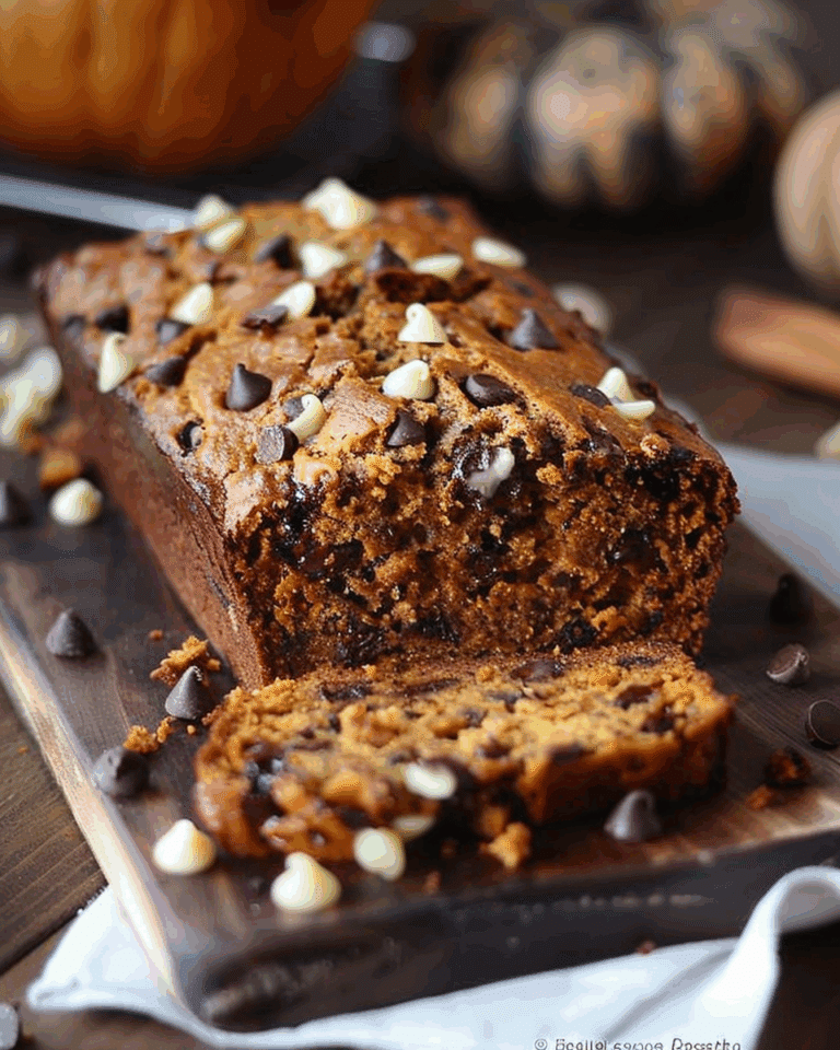 Dark Chocolate Chip Pumpkin Bread