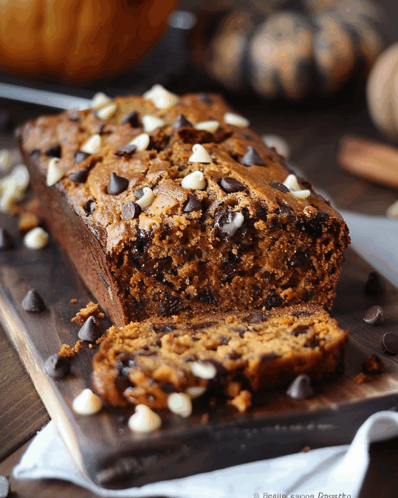 Dark Chocolate Chip Pumpkin Bread