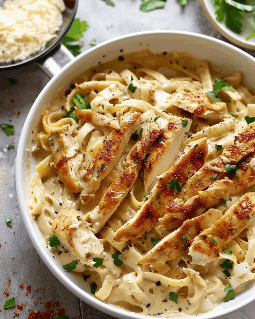 Chicken Garlic Parmesan Pasta