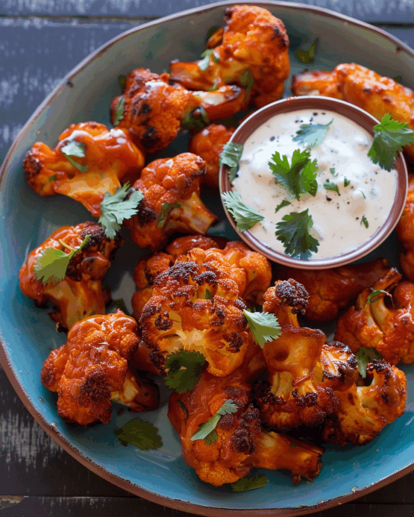 Baked Cauliflower Wings (Buffalo Style)