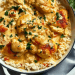 Creamy Smothered Chicken and Rice