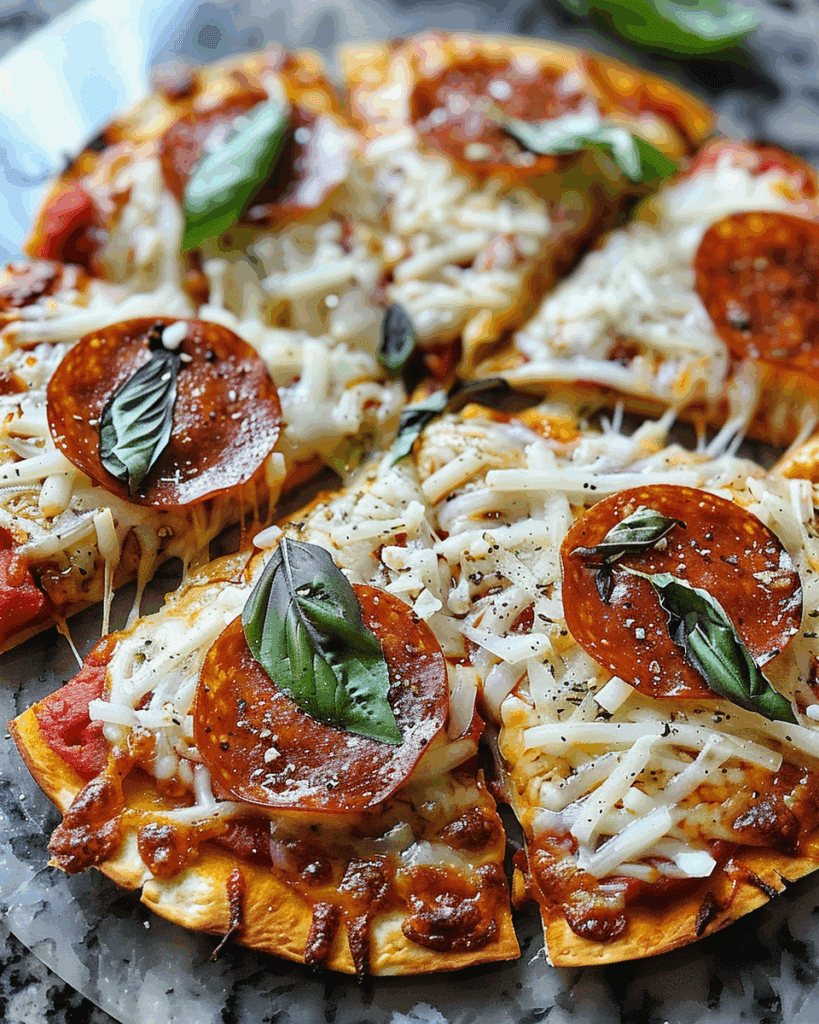 Air Fryer Tortilla Pizza