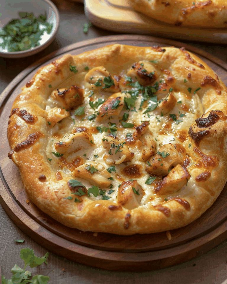 The Best Alfredo Chicken Pizza Pie – So Creamy & Delicious!