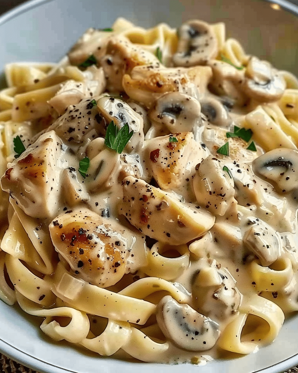 Creamy Chicken Marsala Pasta
