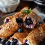 Blueberry Cream Cheese Egg Rolls Recipe