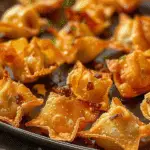 Savory mini wontons