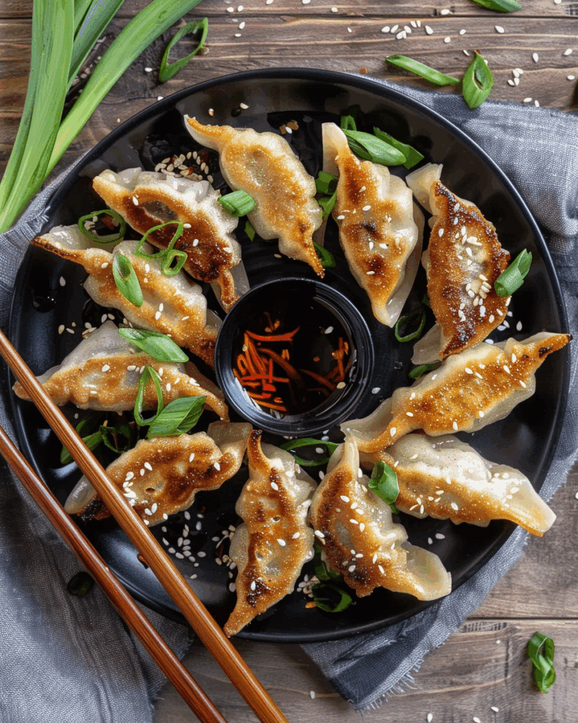 Chicken Potstickers (Pan Fried Dumplings)