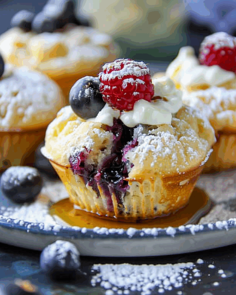 Blueberry Pancake Muffins