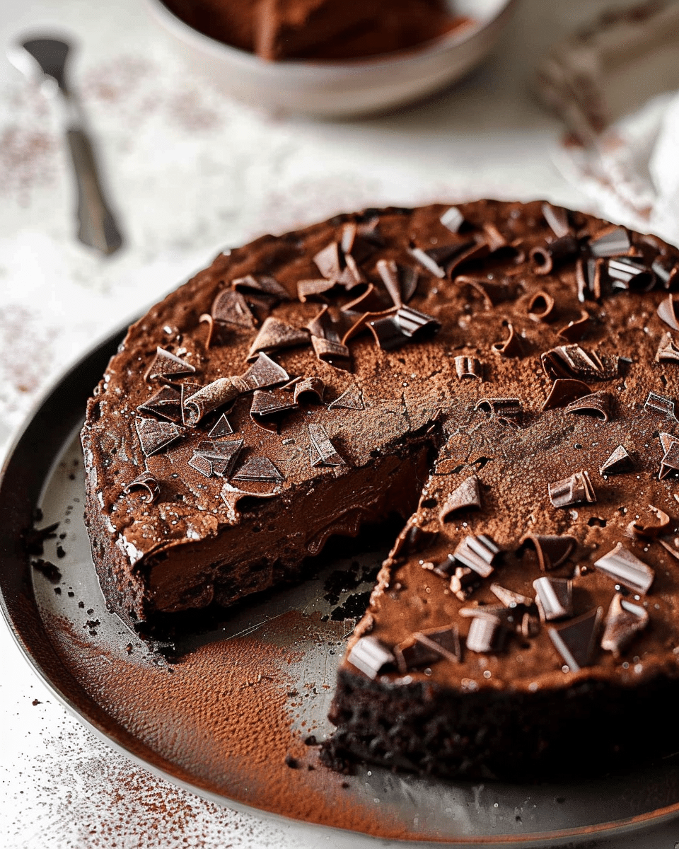 Torta Caprese (Italian Flourless Chocolate Almond Cake)
