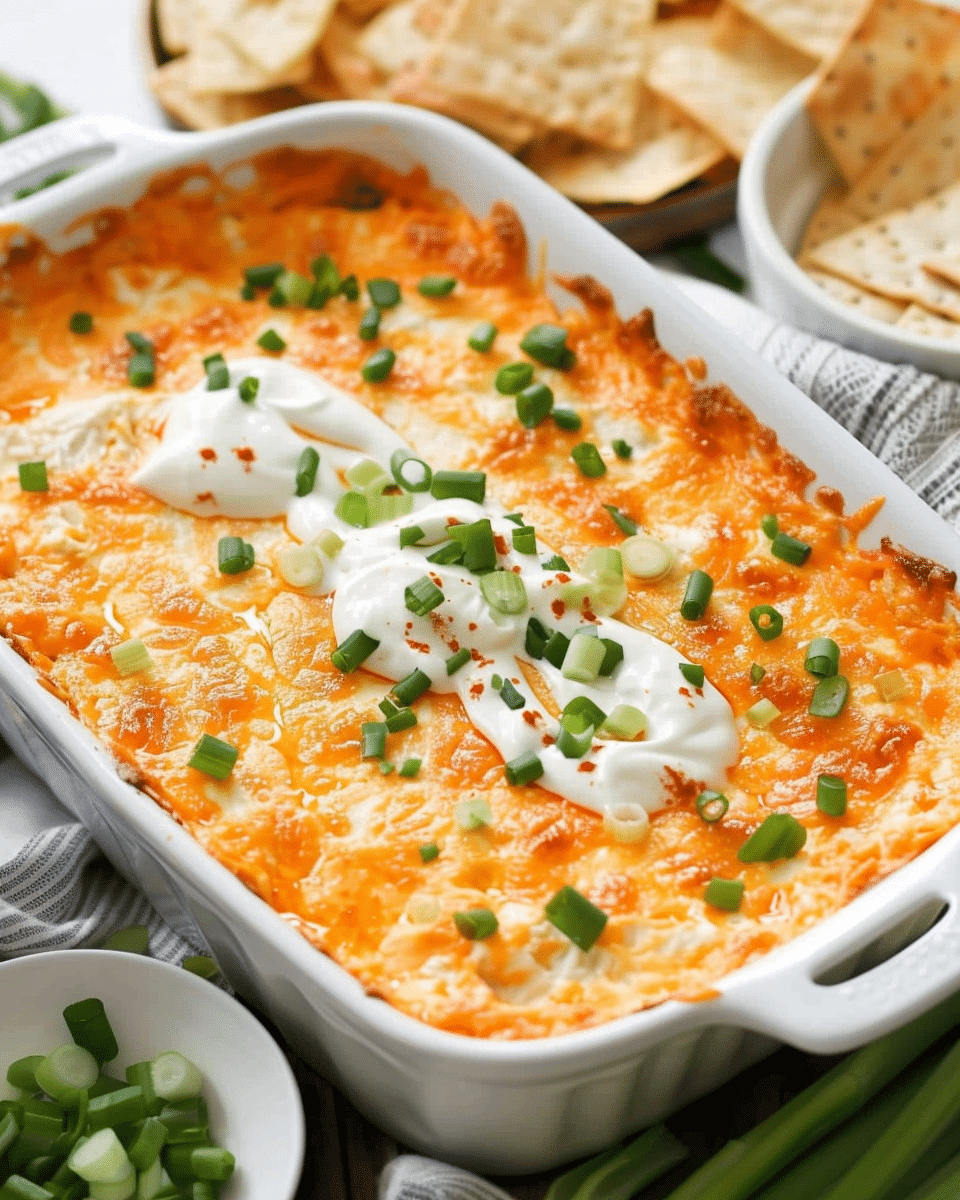 Healthy Cottage Cheese Buffalo Chicken Dip