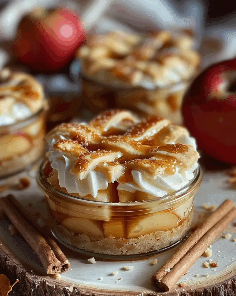 Mini Mason Jar Apple Pies