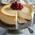 Tall and Creamy New York‑Style Cheesecake