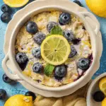 Lemon Blueberry Baked Protein Oats