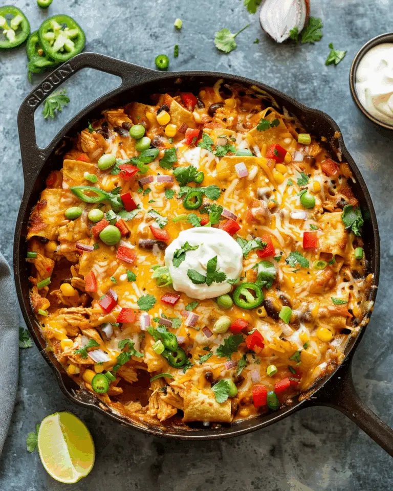 One Pan Chicken Enchilada Skillet