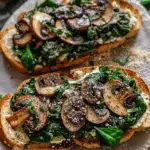Spinach Mushroom Toast
