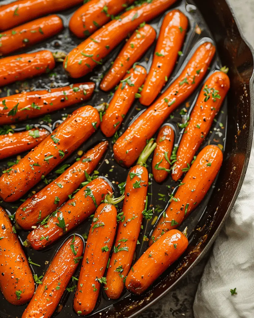 Stovetop Herb And Maple Glazed Carrots