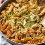 Cajun Cream Cheese Chicken Pasta Bake