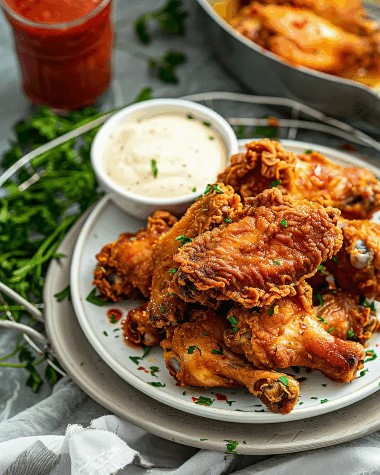 Crispy Crunchy Mustard Fried Chicken Wings