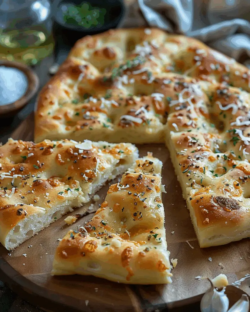 Garlic Parmesan Focaccia Bread