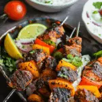 Grilled Jerk Salmon Kabobs