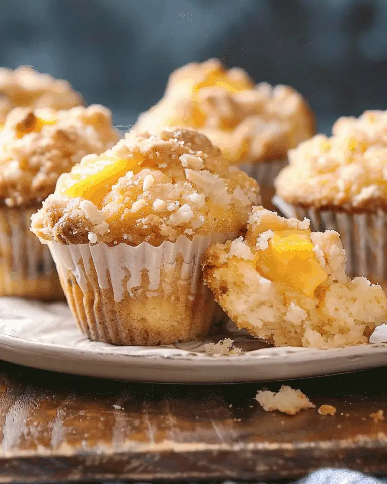 Peach Cobbler Muffins
