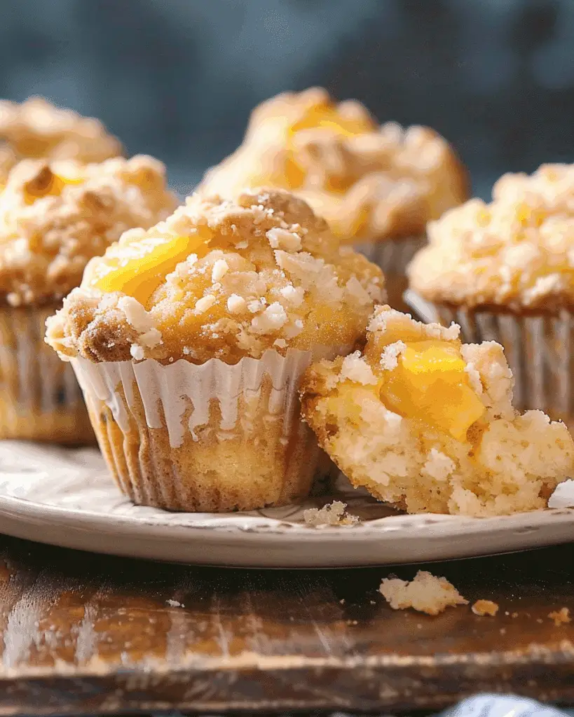 Peach Cobbler Muffins