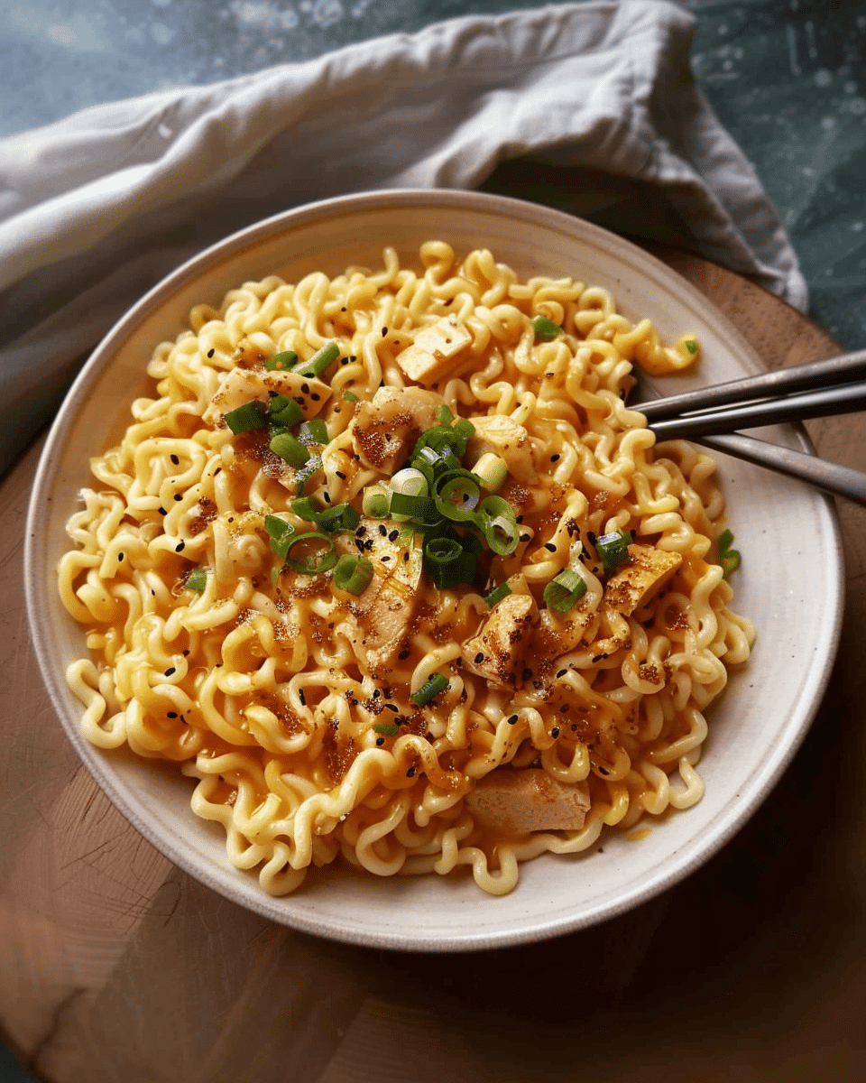 Cheesy Ramen Noodles