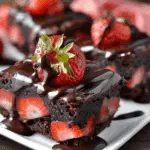 Chocolate Covered Strawberry Brownies