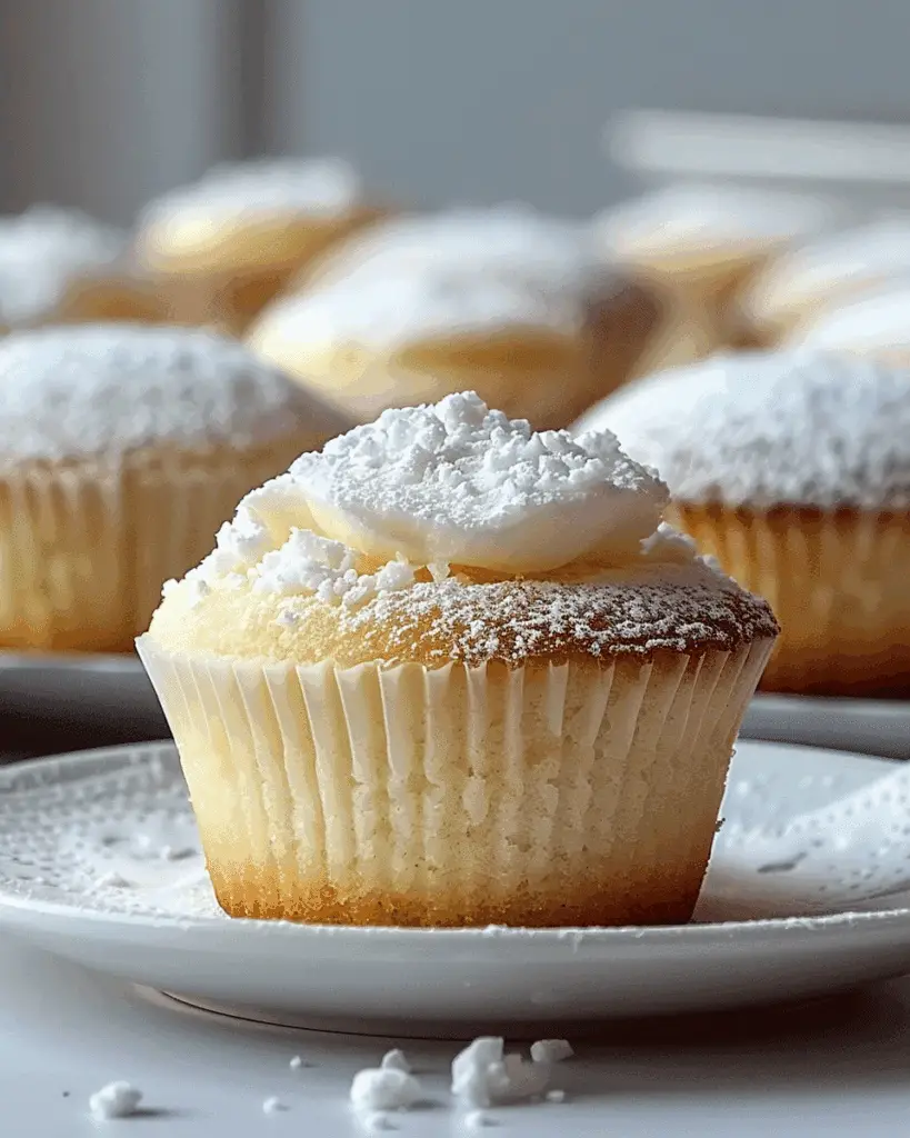 Fluffy Japanese Cotton Cheesecake Cupcakes