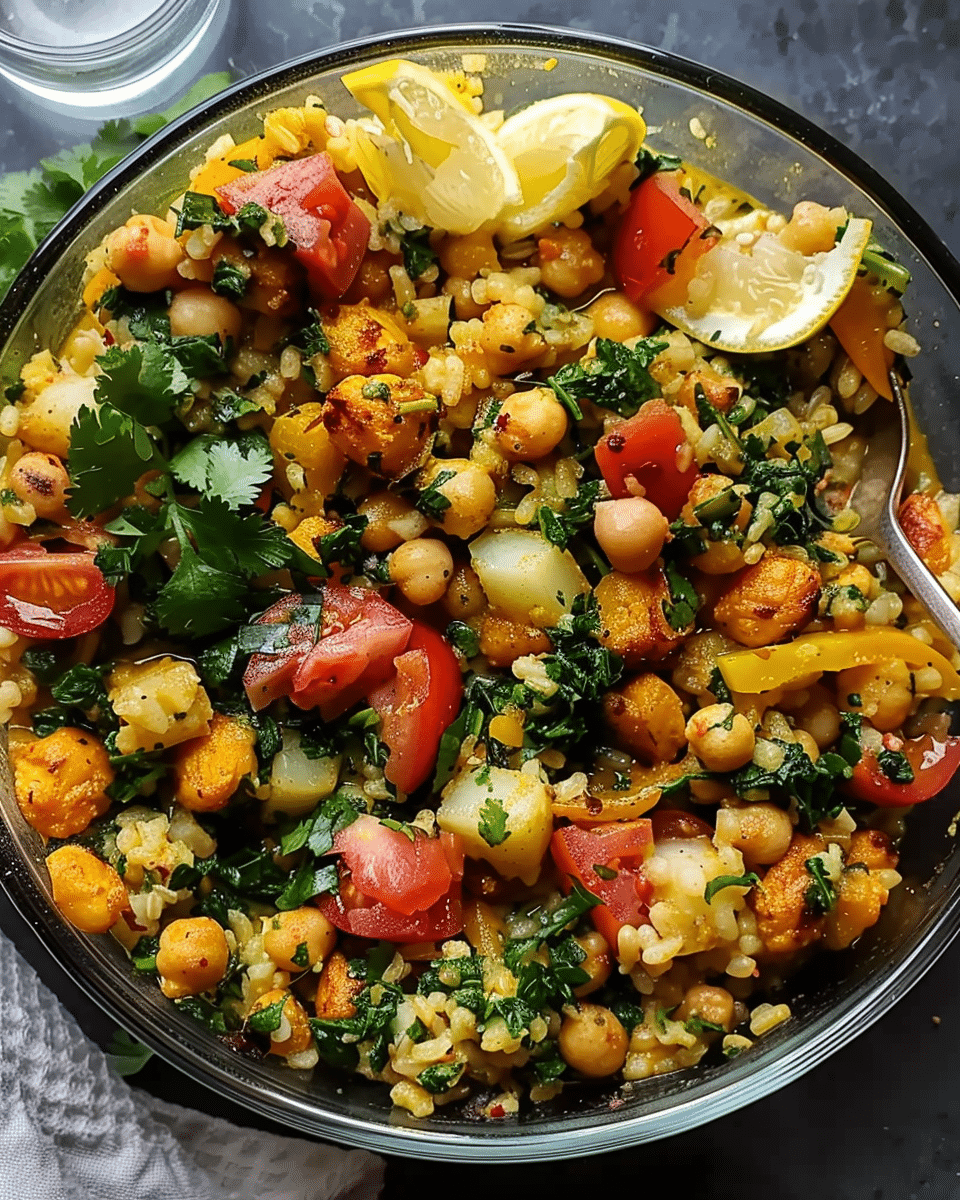 Easy One‑Pan Curry Vegetarian Dinner
