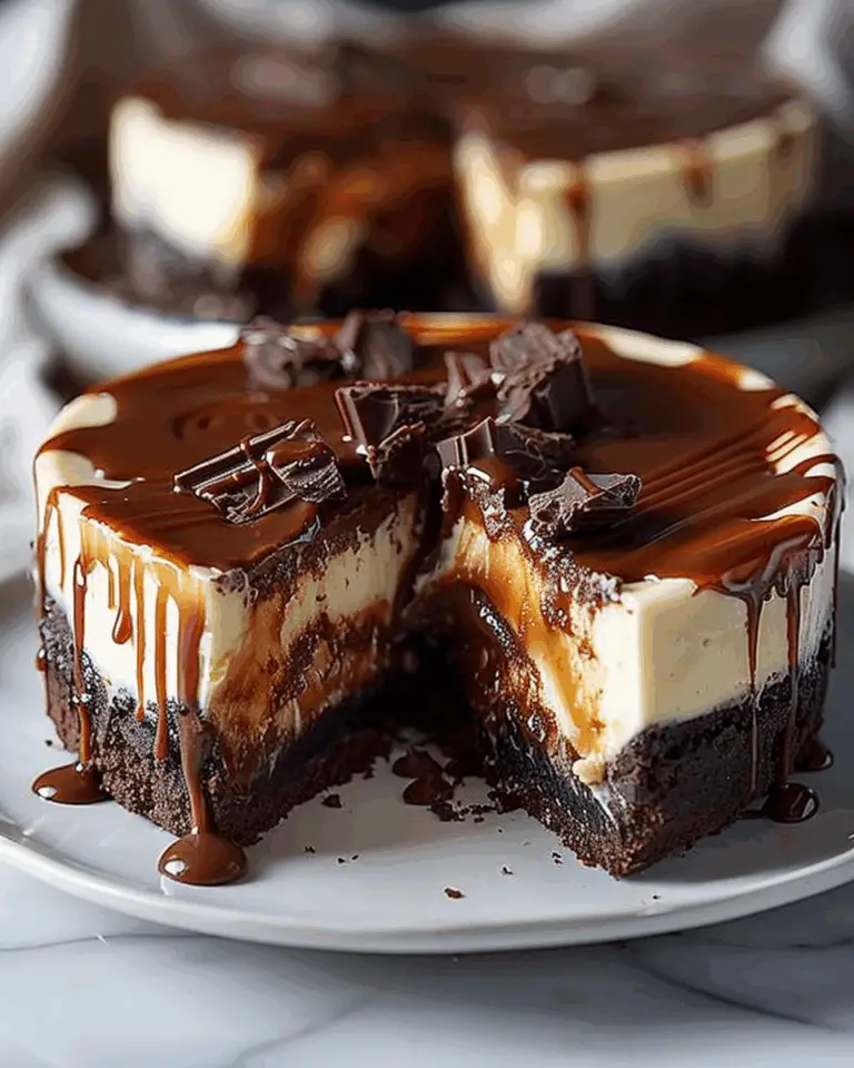 Caramel Brownie Cheesecake