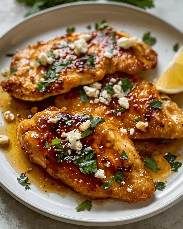 Crispy Hot Honey Feta Chicken