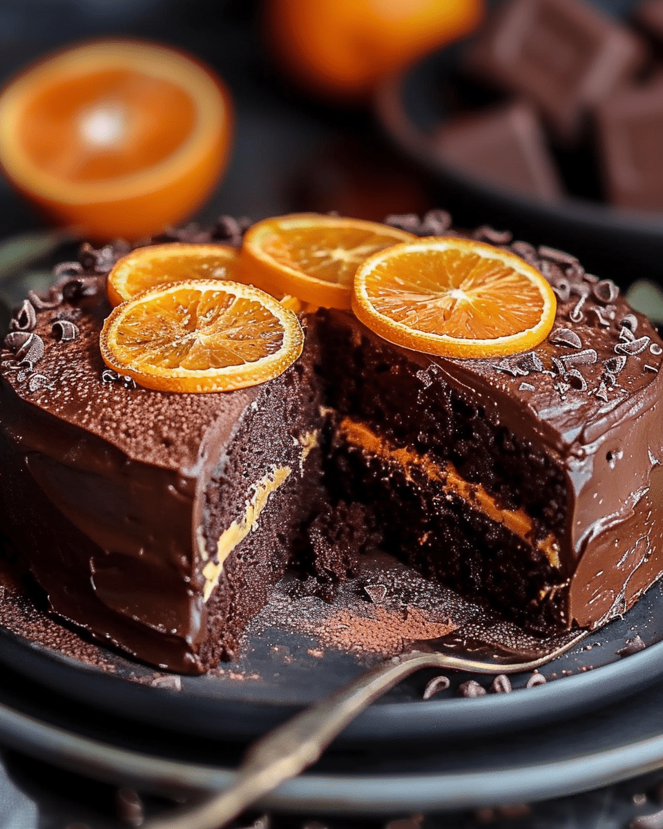 Healthy Chocolate Orange Cake