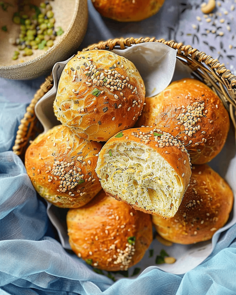 Red Lentil Bread Rolls