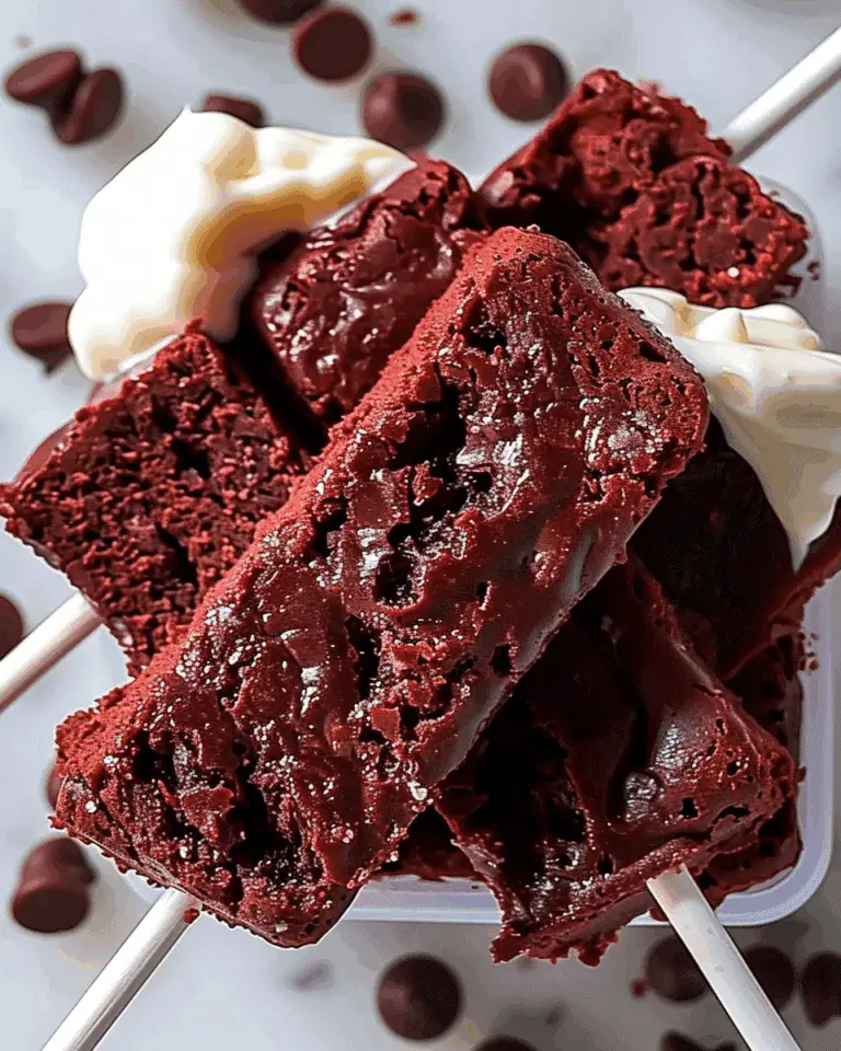 Red Velvet Brownie Dippers