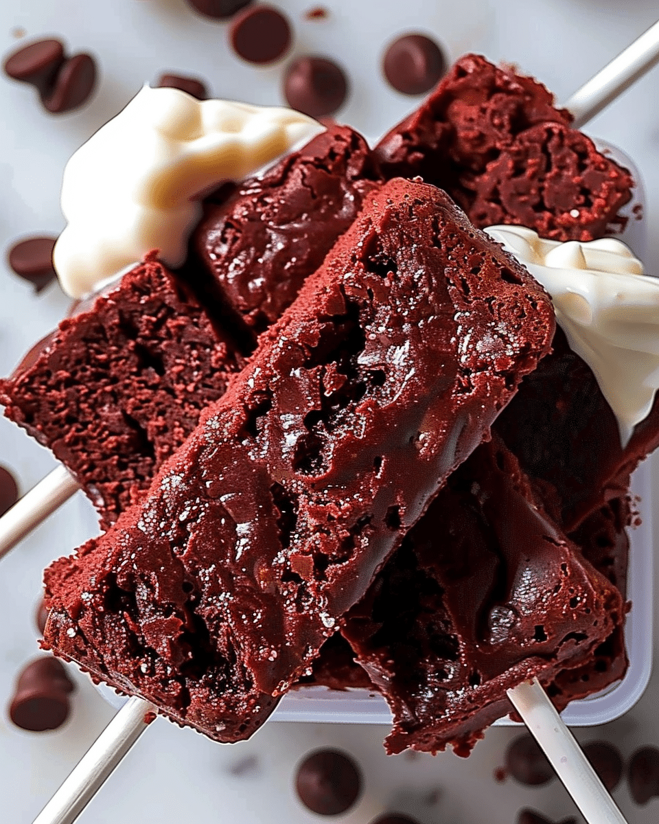Red Velvet Brownie Dippers
