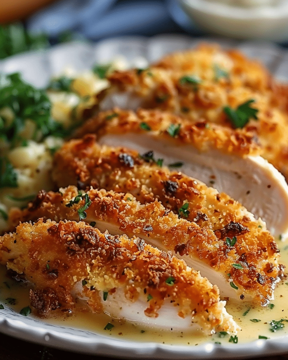 Longhorn Garlic Parmesan Crusted Chicken