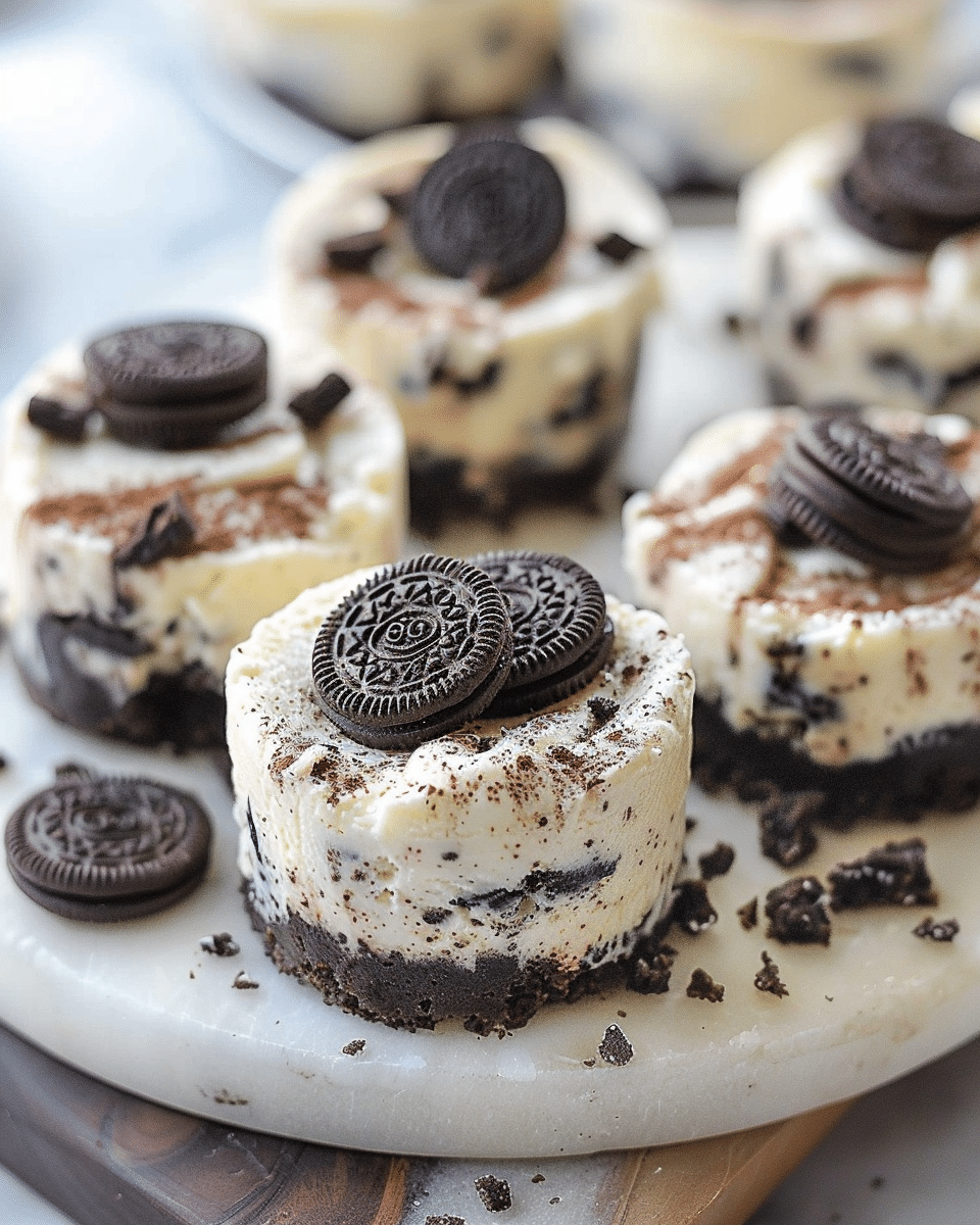 Mini Oreo Cheesecakes