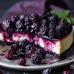 No-Bake Blackberry Cheesecake