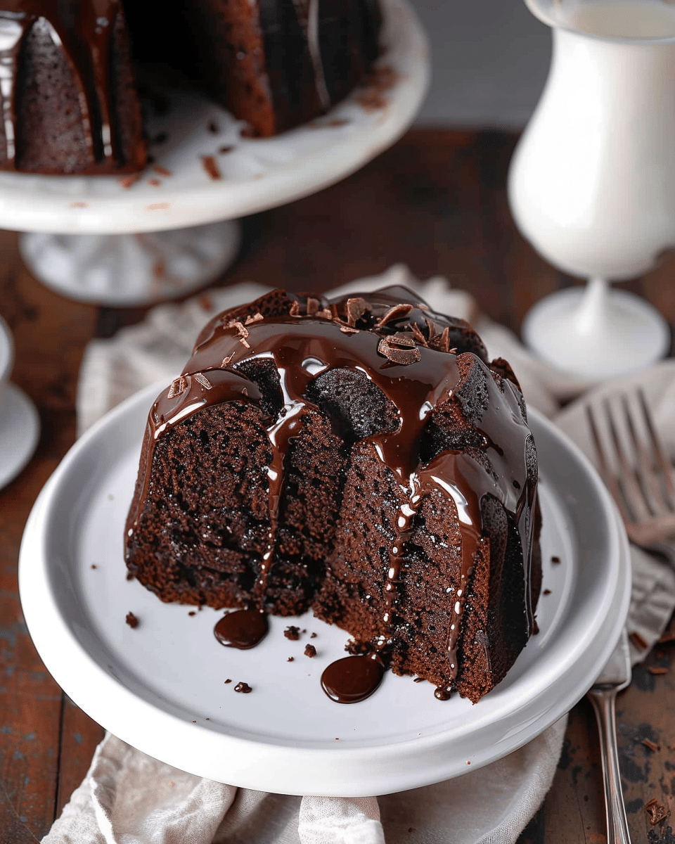 Chocolate Sour Cream Pound Cake