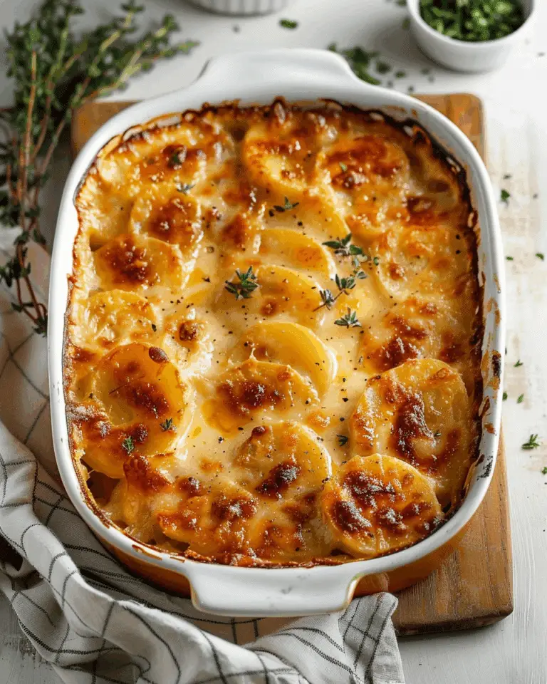 Creamy & Cheesy Au Gratin Potatoes