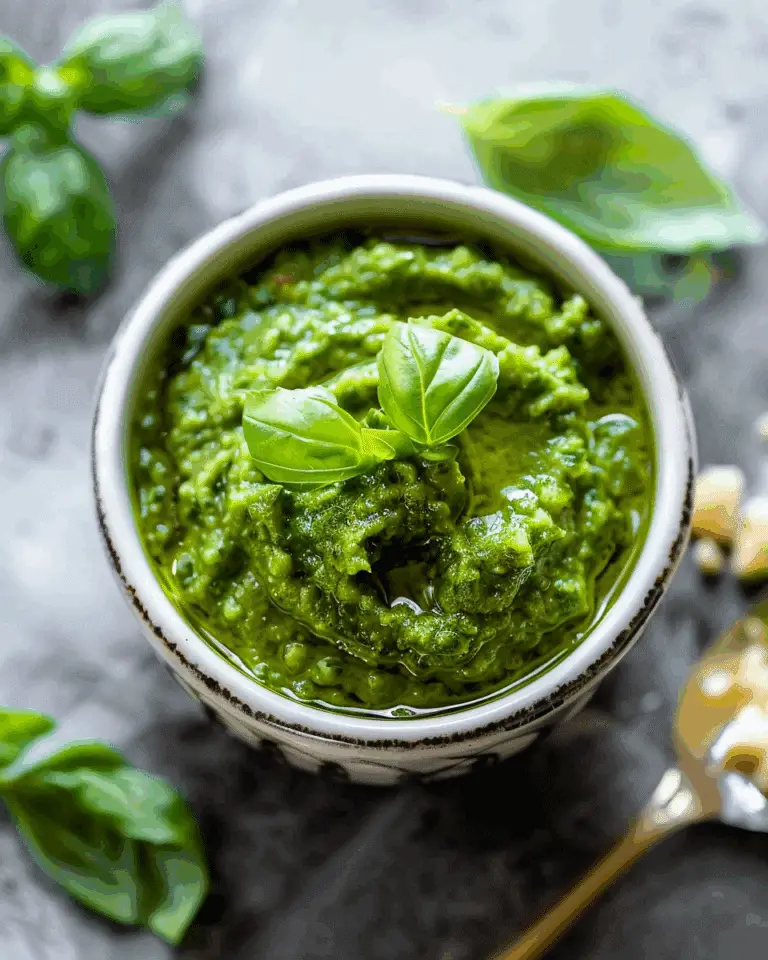 Homemade Basil Pesto